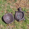 SUYAUU Spare Key Hider Turtle Shape, Brown Cast Iron Turtle