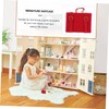 TOYANDONA 2pcs Doll House Briefcase Miniature Suitcase Tiny Travel Luggage