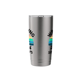 Wrestling Legend Since 1975 Retro Sunset Birthday Stainless Steel Insulated Tumbler