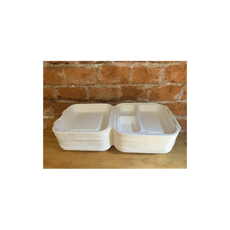 Contenedor Biodegradable Con Divisiones 8x8 300 Pz