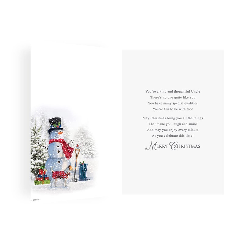 Regal Publishing Traditional Christmas Card Uncle - 9 x 6