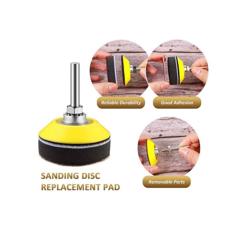 Sweetone 5 Pack 2 Inch/50mm Hook and Loop Sanding Pad