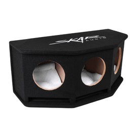 Skar Audio SK3X8V Triple 8" Universal Fit Ported Subwoofer Enclosure with Angled Rear Firing Design