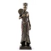 8.75 Inch Egyptian Queen Holding Fan Cold Cast Bronze Figurine