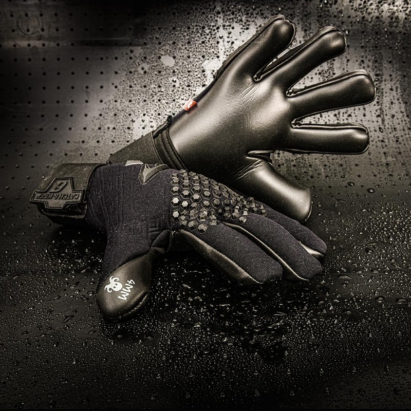 Catch & Keep Professional Goalkeeper Gloves for Adults, Maximum Grip,