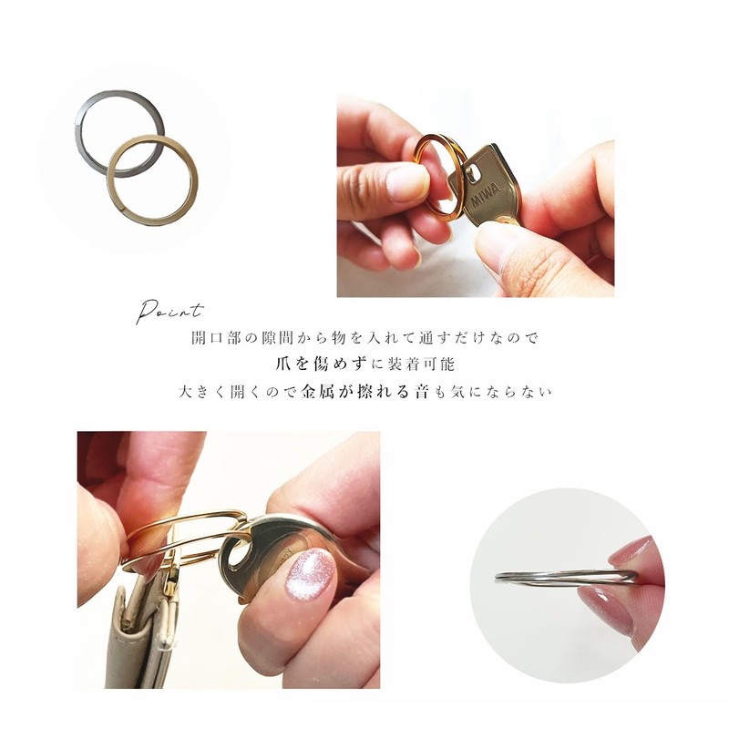 Giselle Women's Miracle Ring, Double Ring, Easy to Put on