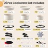 23 Pcs Nonstick Pots and Pans Set with 4 Detachable