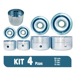 La Tradicional DP Kit Cortador Para Donas Rosquillas Marcador Pan 4 Piezas