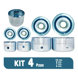 La Tradicional DP Kit Cortador Para Donas Rosquillas Marcador Pan 4 Piezas