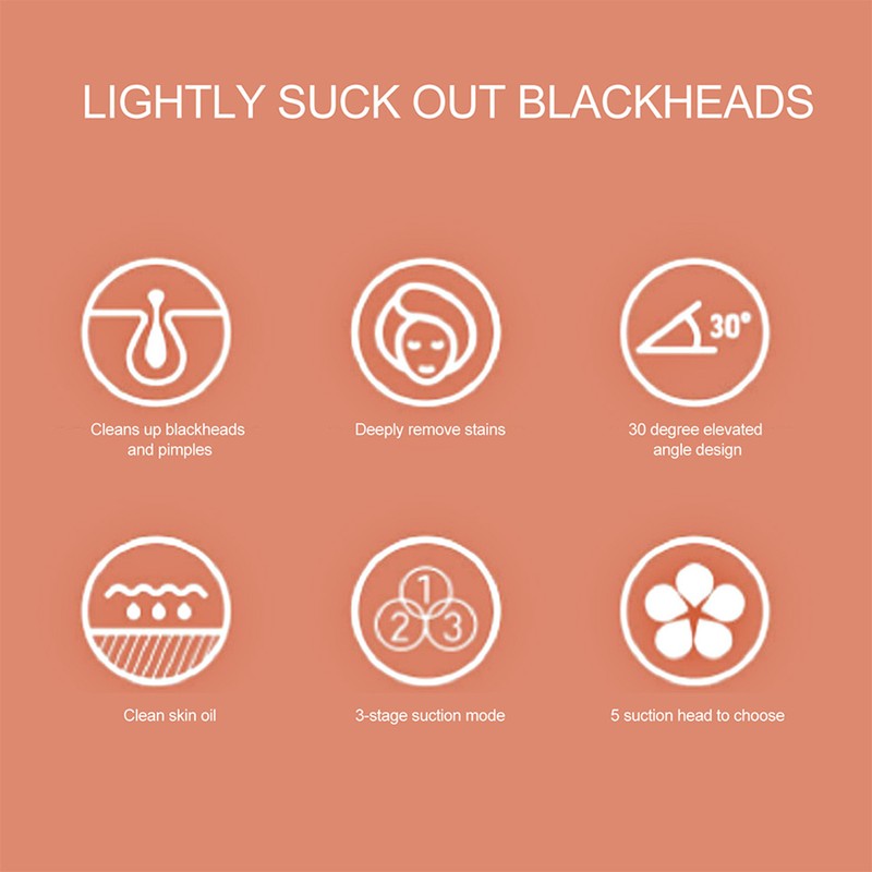 Blackhead Removal Mini Pore Cleaner Electric Face Cleanser Face Caring