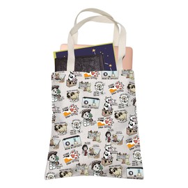 LEVLO Vet Hospital Pun Merchandise Stay Paw-Sitive Shopping Bag Veterinary Doctor Tote Bag Gift Idea For Animals Mom BFF (Stay Paw-Sitive)