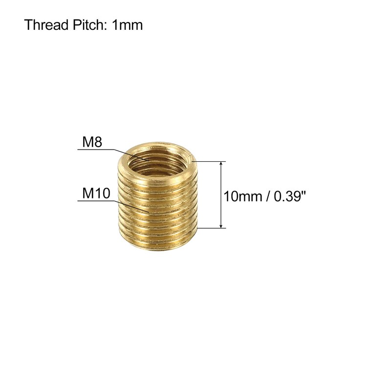 PATIKIL M10 to M8 Fine Thread Adapter Reducer Thread Reducing
