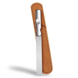 VODAFQS Stainless Steel Nail Files, Professional Double Sided Nail Files, Metal Nail File for Manicure and Pedicure, silver