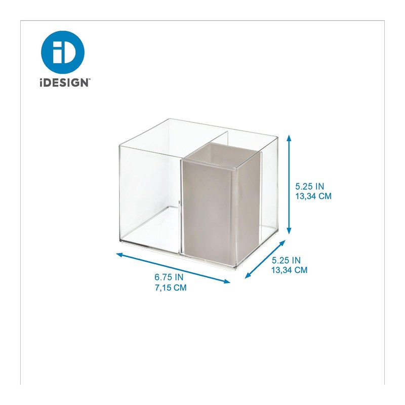 iDesign, Hair styling Organiser with 3 compartments, Silicon and Recycled