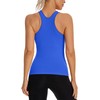 MathCat Seamless Workout Tank Top for Women with Built in