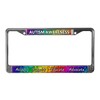 CafePress Autism Awareness License Plate Frame Chrome License Plate Frame,