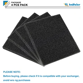 Baifeier 4 PCS 16031 Replacement Foam Filter for Venmar C12 ERV 60H, 60H+ Constructo 1.2 Part # 16031