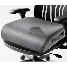 MINUPWELL 6" Extra Thick Office Chair Cushion, 2 Layers Adult Booster Seat Cushion, Thick Wheelchair Cushions, Thick Adult Booster seat Chair Cushion for Car Seat, Airplane - 18x16x6in - 100% Foam