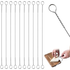 YFelomatric Pack of 10 Cheese Cutting Wires, 14.5 cm, Replacement Wires for Cheese Cutter, Stainless Steel, Stainless Steel Cheese Cutting Wire, Kitchen Accessories, Shaker Cheese Slicer, Wire Cheese Cutter for Cheese Butter Cheese Cutter