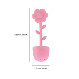 Tea Infuser Flower Silicon Tea Infuser Strainer for Loose Leaf Grain Tea Cups, Mugs, and Pots(1PCS Yellow)