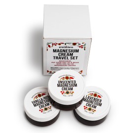 Better Shea Butter Travel Size Lotion Magnesium Cream for Leg Cramps Travel Size Toiletries Women - Purse Essentials Items Women - Natural Night Magnesium Lotion for Kids & Babies, Pregnancy Travel Essentials 3x2oz Jars