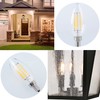 SHUWDKAR Low Voltage Bulbs 12 Volt Candelabra Base LED Bulbs,