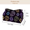 2 Pack Tissue Box Cover Holder, Flowers Roses Vase Bouquet