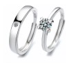 Monbelle 2 Anillos Duo Promesa Plata Fina 925 Amor Parejas