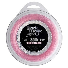 Black Magic Pink Shock Leader 80lb 80m