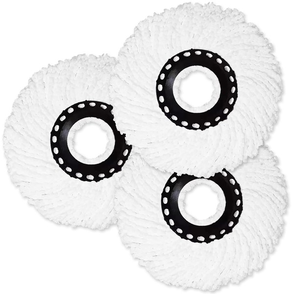 3 Pack Mop Heads Replacement for 360° Spin Mop –