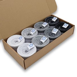 Wunderkiste Colour Gradient Yarn, 3-Ply 2,000 m, (8 x 250 m) 400 g, Bob Colour Gradient Yarn for Knitting and Crocheting (WU0057)