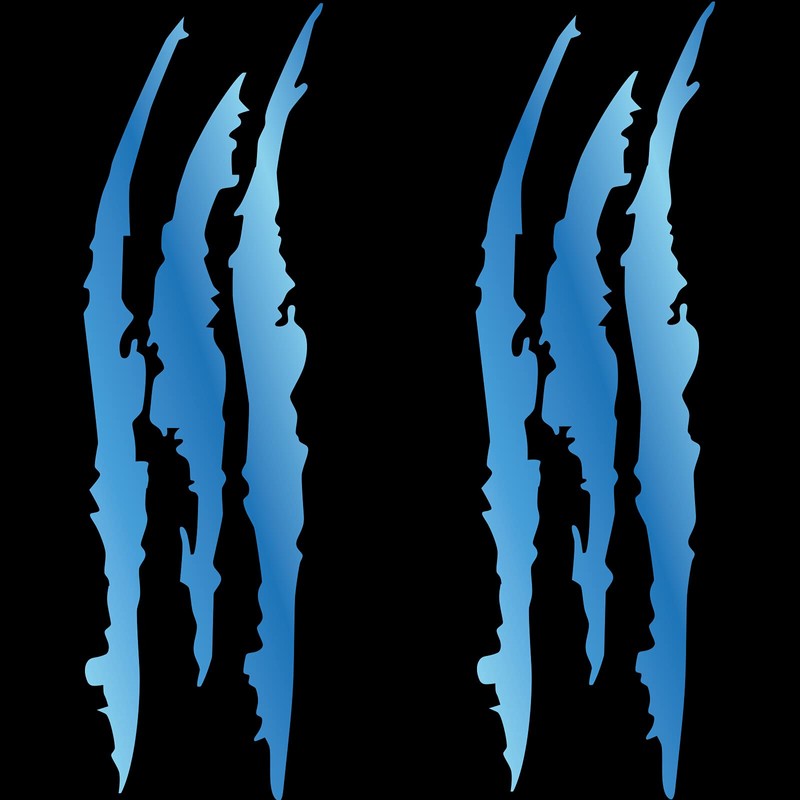 Claw Marks Headlight Decals Stickers Stripes Scratch Decal Vinyl for