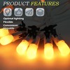 Six Socket Light Set With 8 Bulbs, 108 Inch Cord,