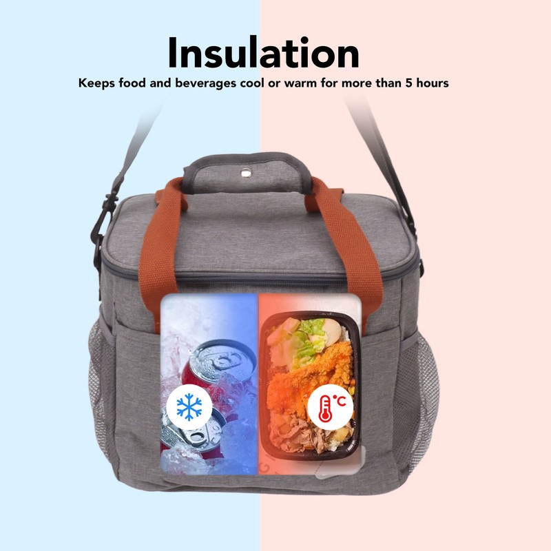 Large Lunch Bag Thickening Waterproof Heat Insulation Leakproof Freezable Cooler