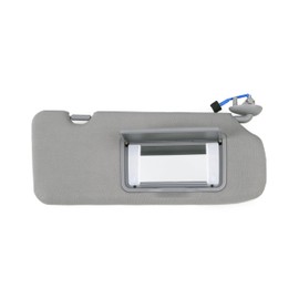 Right Passenger Side Sun Visor Compatible with Honda CRV 2017 2018 2019 2020 2021 2022 Sun Visor Right Passenger with Mirror and Dual Lighting Replace 83230-TLY-H11ZB 83230TLYH11ZB Gray