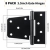 8 Pack Heavy Duty Gate Hinges 3.5 inch Extra Thick