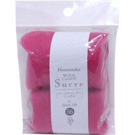 ハマナカ 羊毛フェルト ウールキャンディ シュクル Col.56 マゼンタ 20ｇ H441-126-56