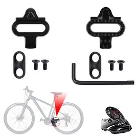 RHQFDM 2 Pieces SPD Cleats Bike Cleats Set Pedal Plates Bicycle Accessories Set Bicycle Cleat Set for Mountain Biking & Indoor Cycling Compatible with Shimano MTB SPD Pedals(SH51)