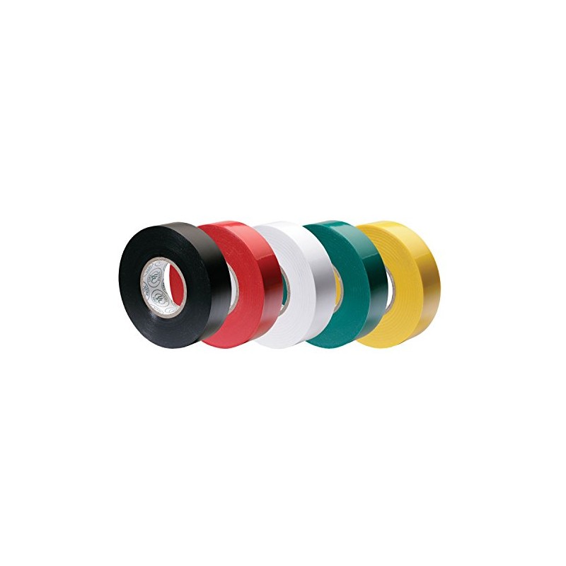 Ancor 339066 Electrical Tape, 1/2" x 20' Assorted