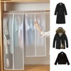 GQC Dustproof Garment Bags, Transparent PEVA Garment Cover, Large Clothing