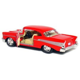 5 1957 Chevy Bel Air Coupe 1:40 Scale (Red) by Kinsmart