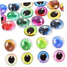 Operitacx Pack of 100 Artificial Eyes Craft Eyes Fidget Doll Eyes Patches Finger Puppets Artificial Eyes Gummy Bears Fly Spinner Dolls Pit Charms Doll Making Mini Kits