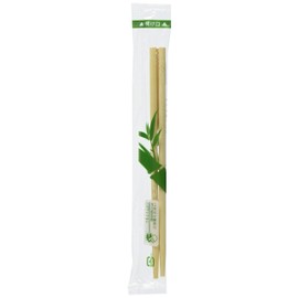 PK-017 Bamboo Chopsticks, Poly Enclosed Bamboo Corner Round (Breakable Type), Toothpicks, 6.5 inches (16.5 cm), 100 Pairs