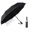 SWEETIME Compact umbrella, storm-proof with automatic open/close, portable umbrella with