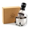 Anbbas Synthetic Badger Shaving Brush,3in1 Kit with Stainless Steel Shaving