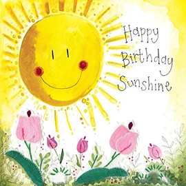 ALEX CLARK Happy Birthday Sunshine Foil Card