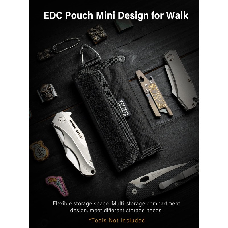 TACTICAL GEEK Storage A2 L Pouch Organizer, Nylon Handheld Wallet,