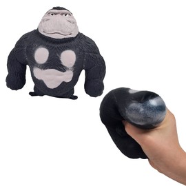 OriCraft Fun Vent King Kong, Soft Bouncy Gorilla Figure fingertip Toy, Anxiety and Stress Relief Sensory Toy. Squeeze Pressure Toys are Suitable for Birthday Gifts, Christmas, Teens, Adults. (Black)
