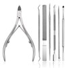TICKLELY 7 Piece Cuticle Remover Set - Premium Cuticle Repair