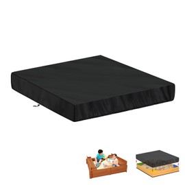 LAMUNI Sandpit Cover, Sandpit Cover, Sandpit Protective Tarpaulin, 420D Oxford Cover for Sandpit, Protective Cover for Sandbox, Waterproof Tarpaulin for Sandpit Tarpaulin, 120 x 120 x 20 cm